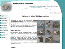 Tablet Screenshot of islandgirlexpressions.com